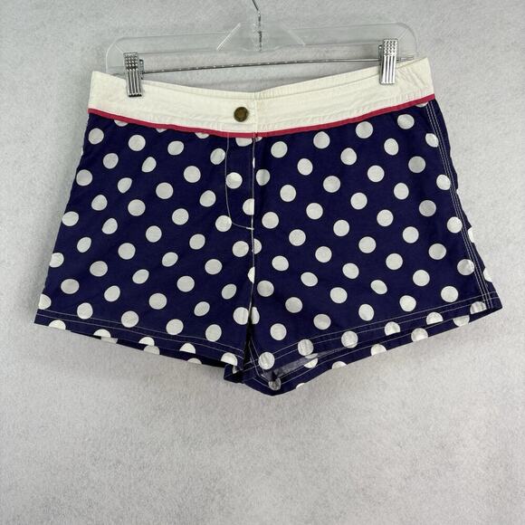 Boden Women’s Size US 8 Navy Blue W/ White Polka Dot Beach Board Swim Shorts - Picture 1 of 5